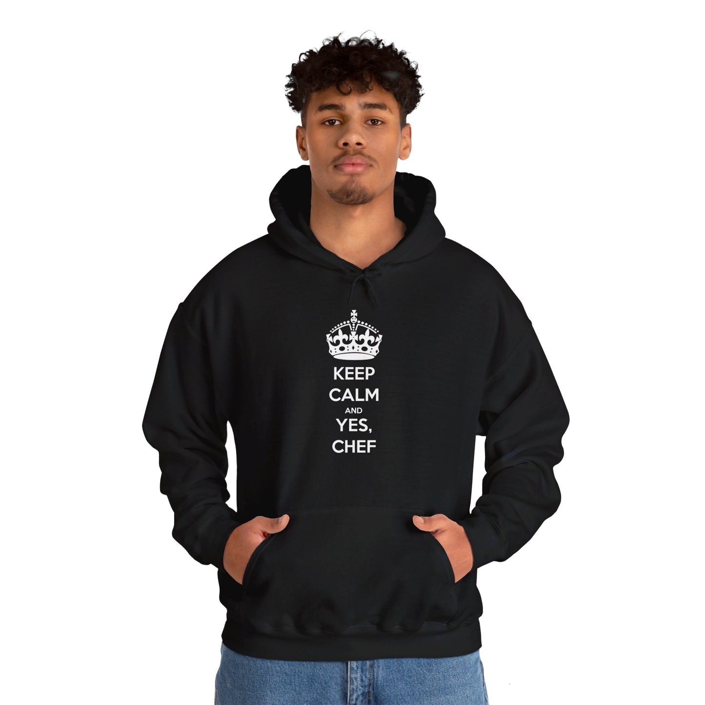 Sweatshirt: Keep Calm and Yes, Chef Hoodie