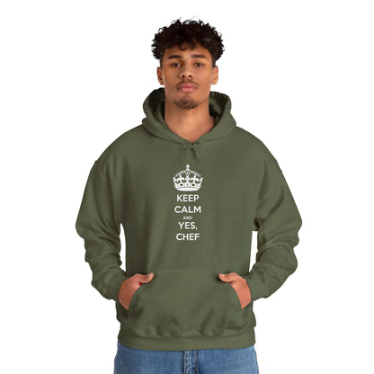 Sweatshirt: Keep Calm and Yes, Chef Hoodie