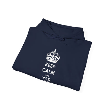 Sweatshirt: Keep Calm and Yes, Chef Hoodie