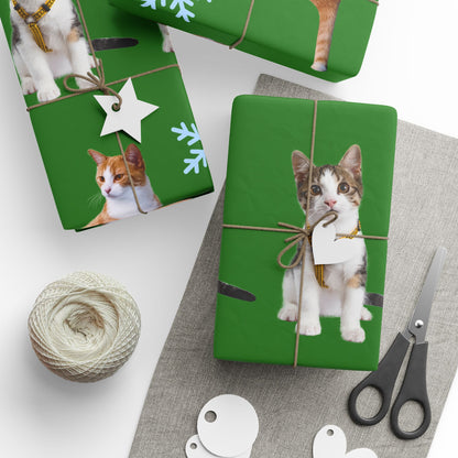 Customizable Pet Christmas Wrapping Paper | Premium Fine Art Paper