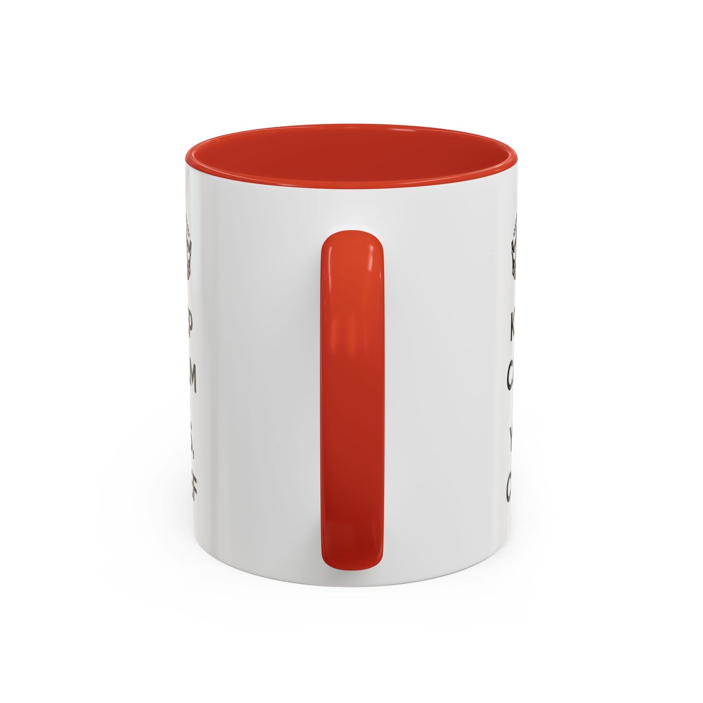 "Keep Calm and Yes, Chef" Two-Tone Mug