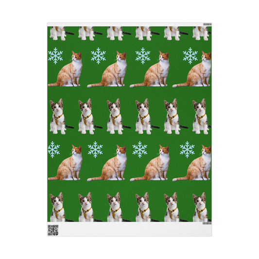 Customizable Pet Christmas Wrapping Paper | Premium Fine Art Paper