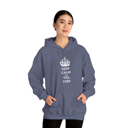 Sweatshirt: Keep Calm and Yes, Chef Hoodie