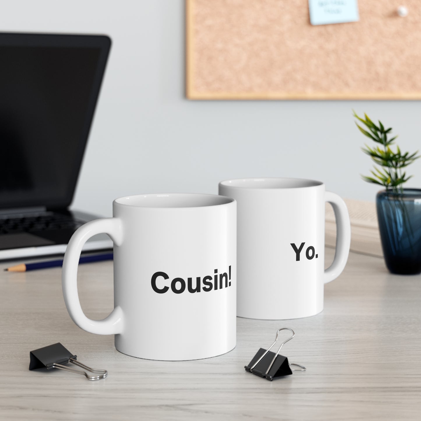 "Cousin! Yo." Mug - The Bear's Family Reunion in Ceramic